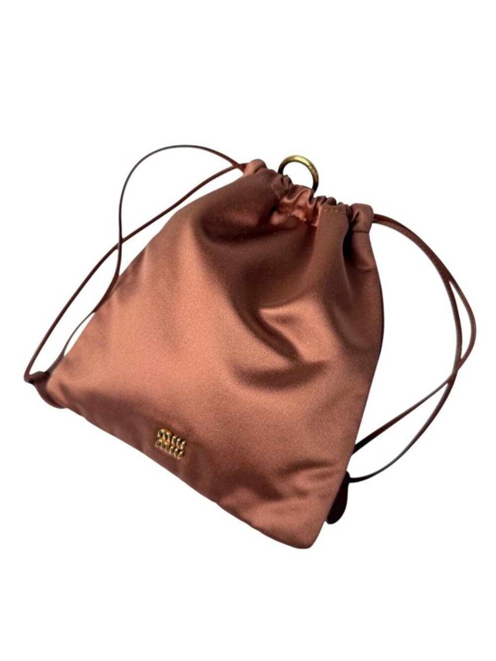 Miu Miu Satin Drawstring Pouch